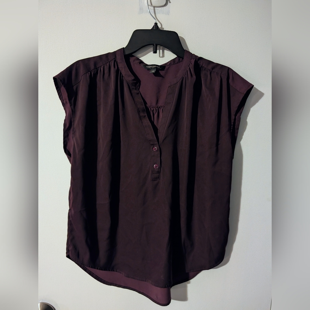 Banana Republic Factory Deep Plum Blouse